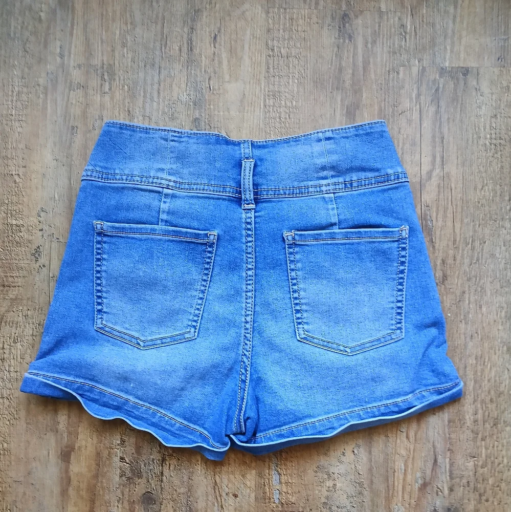No Boundaries Blue Jean Shorts Size 5 - Picture 4 of 4
